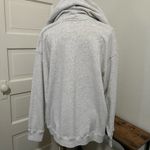 Hollister Classic Light Gray Fleece Jacket + Hoodie Sz MED Y2K fashion Photo 6