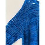 Falls Creek  Womens Open Knit Sweater 2X Blue Festival Whimsigoth Boho Photo 1