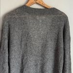 Apiece Apart  SOFTEST TISSUE WEIGHT CASHMERE SILK CARDIGAN IN CHARCOAL MEDIUM Photo 9