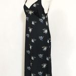 Honey Punch Ruffle Shoulder Cross Strap Floral Dress Photo 4