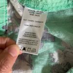 Kut From The Kloth  Floral Linen Print Shorts sz 4 Green Pull On Lounge Bloomcore Photo 5