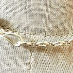 Black beaded silver tone choker necklace Photo 4