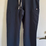 FIGS  High Waisted Yola Skinny Scrub Pants blue medium Photo 0