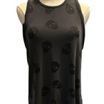 cLEARANCE Evolution And Creation Tank Skulls Liquid knit MD Gothic Witchy Punk Gray Size M Photo 0