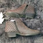 Faded Glory  Brown Heeled faux leather Ankle Boots Photo 5