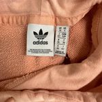 Adidas  Women's Blush Pink Big Trefoil Logo Hoodie Sweatshirt Pullover Small Photo 5