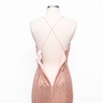 Liv Foster Sequin Draped Mini Dress Rosy Peach Size 2 Pink Photo 13