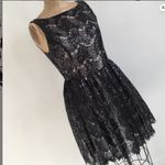 BB Dakota  Sabrina Lace Sequin Mini Dress in Black sz 4 NWT Photo 5