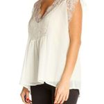 Lovestitch NEW with tags Ivory Kaylee Lace and Satin Blouse, NWT, Size Small Photo 1