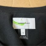 Current/Elliott Recrafted Ruffle Tee in Black Photo 5