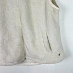 Southern Tide Peggy Sherpa Fleece Vest in White Alyssum Full Zip Size XL EUC Photo 4