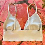 Free People intimately white v neck bralette / sports bra Photo 2