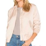 Avec Les Filles  Satin blush pink bomber jacket 1056 Photo 1