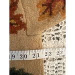 Talbots Women’s Wool Silk Sweater Size M – Autumn Leaf Acorn Print, Crew Neck Photo 4
