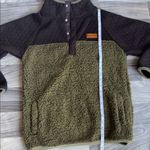 Simply Southern Black and Olive Sherpa Pullover Photo 5