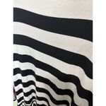 Alembika Jersey Knit Tunic Top Medium Red Black White Stripe Lagenlook Artsy Photo 8