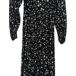 Old Navy Old Navy Black Floral Print Long Sleeve Maxi Dress Cottagecore Prairie Photo 0