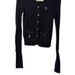 Abercrombie & Fitch Vintage  Small Navy Long Sleeves Cardigan Ladies Y2K Style Photo 1