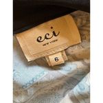 ECI New York Dress Womens 6 Blue And Black Paisley Beaded V Neck Tie Back Maxi Photo 8