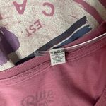 None WHISTLER CANADA Long Sleeve Graphic T Shirt Mauve Cotton UNISEX Size Medium Photo 6