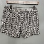 Banana Republic Black & White Patterned Shorts Photo 1