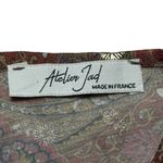 Atelier JAD Vintage Sheer Coverup Maxi Dress Brown Paisley Boho Size Medium Photo 1