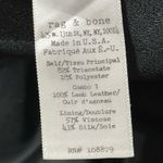 Rag and Bone  Women’s Size 6 Black Lambskin Trimmed Waist Tuxedo Open Back Jumpsuit Photo 6