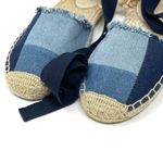 Soludos  Denim Patch Espadrilles Flats size 8 Blue Tie Photo 3