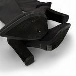 Bamboo  Black Over-the-Knee Stretch Sock Boots Photo 1