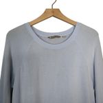 Athleta Womens ST Serenity Criss Cross Light Blue Sweatshirt Photo 2