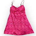 Princess Polly  Diva Mini Dress Deep Red Floral Jacquard Size Small 6 - Excellent Photo 1