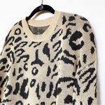 Amazon PRETTYGARDEN Crewneck Long Length Leopard Cheetah Print Sweater Small Photo 1