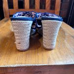 Draper James  womens Emily eyelet wedge slip on heel shoes blue 7 Photo 3