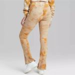 Wild Fable π Plus Size XXL flare pants Waffle knit Tie Dye Yellow NWT NEW Photo 4