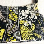 Vera Bradley Baroque Black Yellow Gray White Retired Pattern Shoulder Bag Purse Photo 8