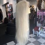 Ash Blonde human hair Wig RARE ONLY 1 ON EARTH Photo 2