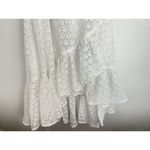 Ralph Lauren Polo Asymmetrical Eyelet Mid Skirt Ruffle Wrap Boho Summer Luxe 10 Photo 7