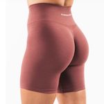 Alphalete Women’s Small AMPLIFY 6.5” Seamless Scrunch Shorts in Autumn NEW Photo 0