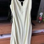 Abercrombie & Fitch Neon Green Tie Up Maxi Dress NWT Photo 2