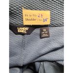 Lands' End  Quilted Open‎ Front Cardigan Jacket Comfy Casual Blue 1X Photo 2