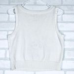 Hollister Knit Cropped Sweater Vest Top Cottagecore Mushroom Ivory Medium Photo 8