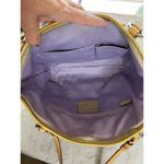 Coach  Leah Yellow Shoulder Bag Signature Embossed Design Women's Handbag Photo 13