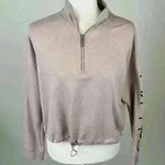 Calvin Klein Pink Cropped Pullover Sweatshirt Size M Photo 0
