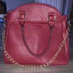 Maroon Rhinestone Shoulder Purse Red Photo 2