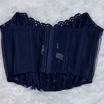 Victoria's Secret Victoria’s Secret Navy Lace Corset Photo 0