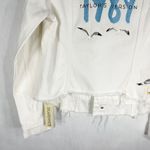 BLANK NYC Taylor Swift 1989 Embroidered Jean Jacket White Denim Size Small 1348 Photo 8