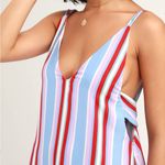 Lulu’s Set Sail Light Blue Multi Striped Tie Photo 3