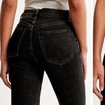 Abercrombie & Fitch  High Rise Skinny Jeans Black Denim Size 27 Short Photo 2