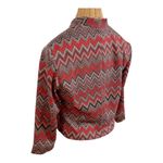 DN Design Size 8
PETITE Jacket Cropped
Chevron Zig Zag Red Black
Open Front Photo 2