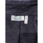 Logo Lounge Jacket Womens XL Colorblock Open Waterfall Cardigan Faux Suede Trim Purple Photo 5